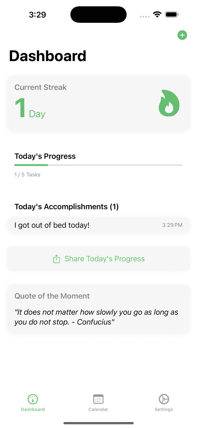 DailyDoneList screenshot 2