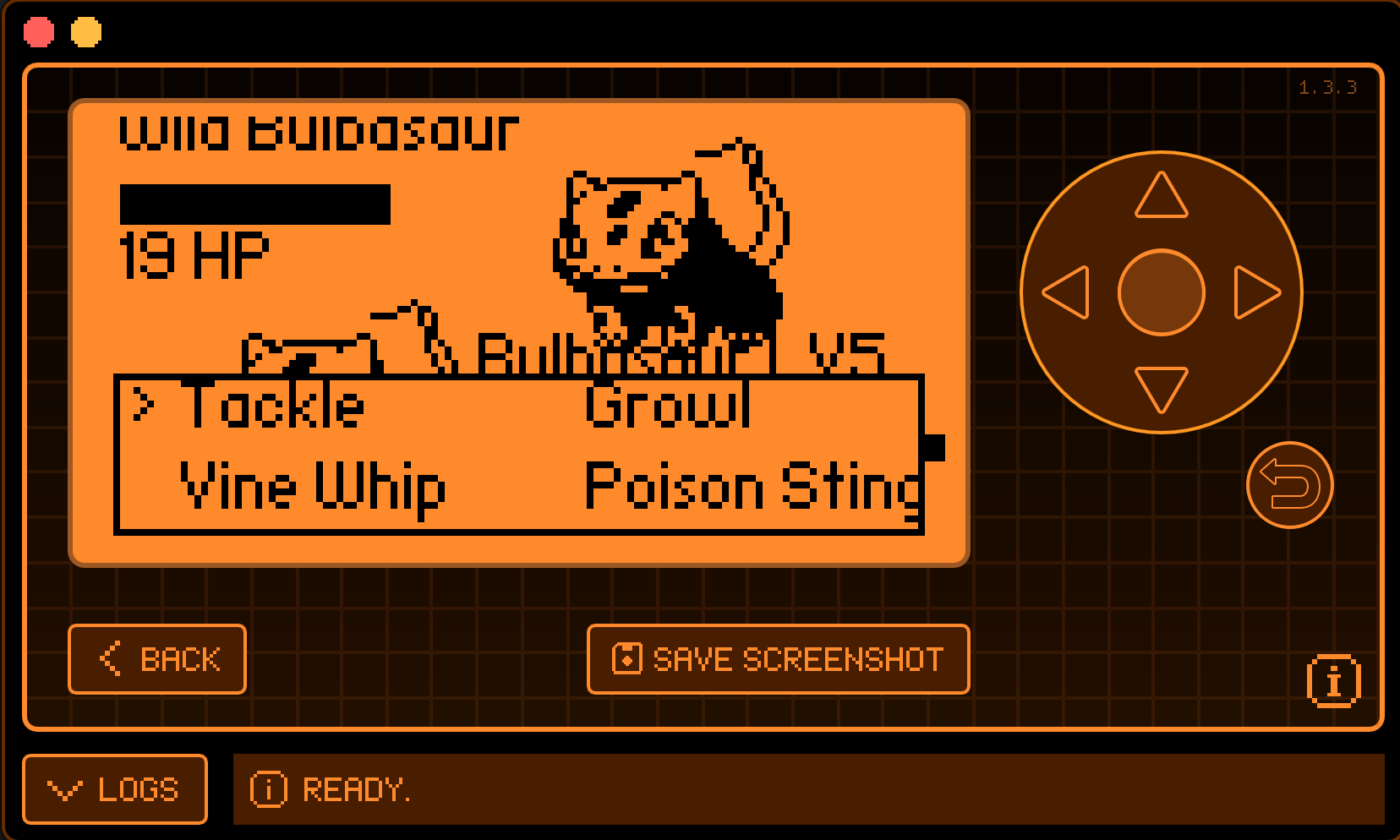 Flipper Mon Battle scene